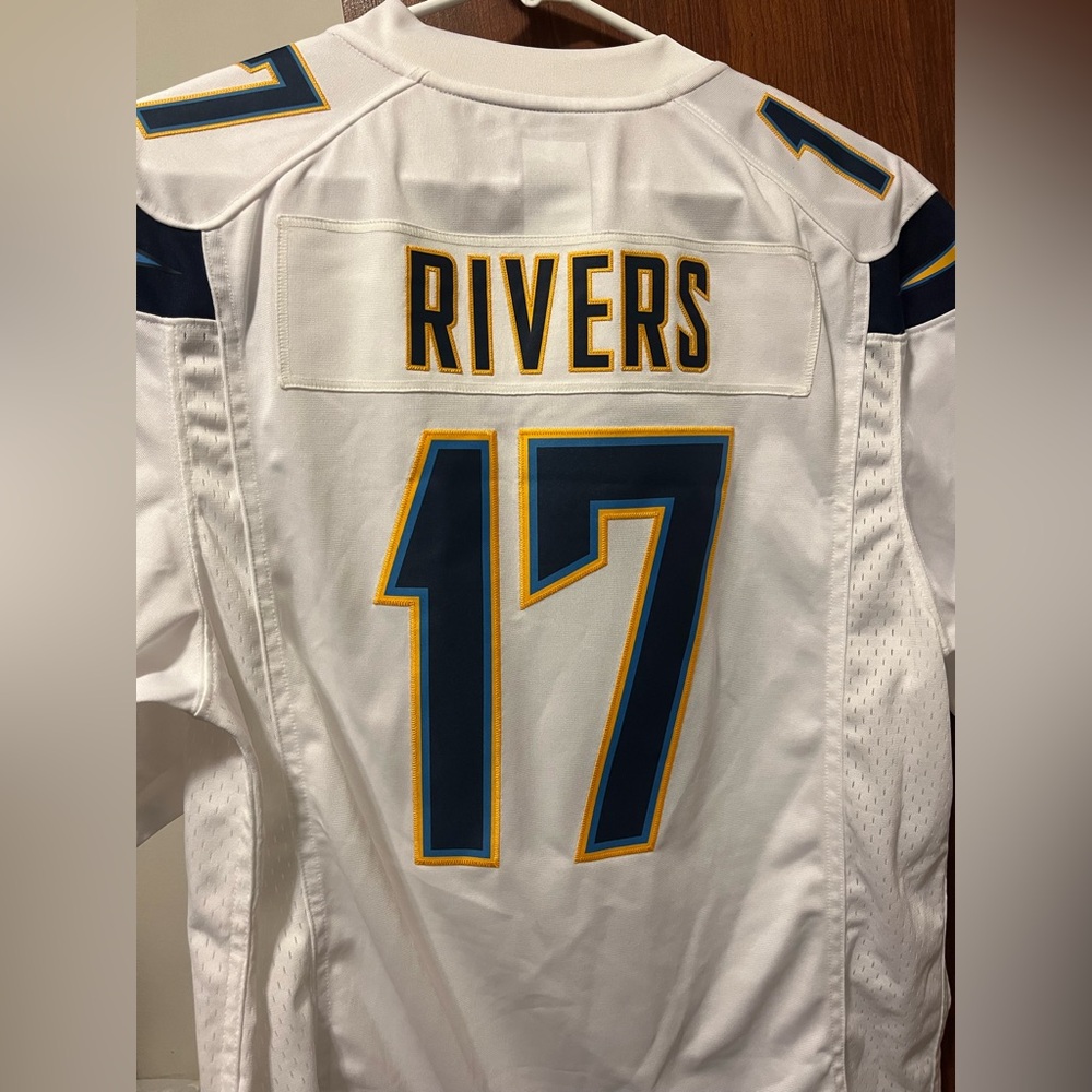 Mens San Diego Chargers Phillip Rivers Nike White Limited Jersey - Picture 2 of 7